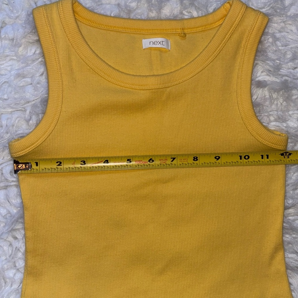 Next High Neck Yellow Tank Top(Vests), Size Small - Picture 5 of 15